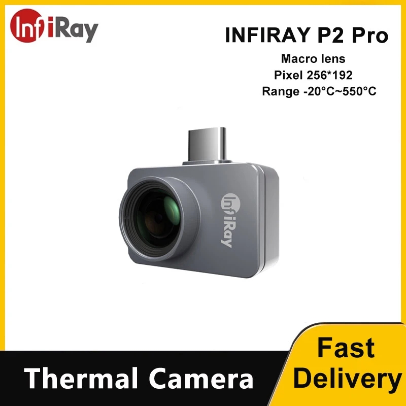Infiray P2 Pro Macro Lens - InfiRay P2 Pro โทรศัพท์มือถืออินฟราเรดถ่ายภาพความร้อน PCB วงจรทดสอบอุตสาหกรรมเครื่องทําความร้อนชั้นท่ออุณหภูมิกล้องความร้อน