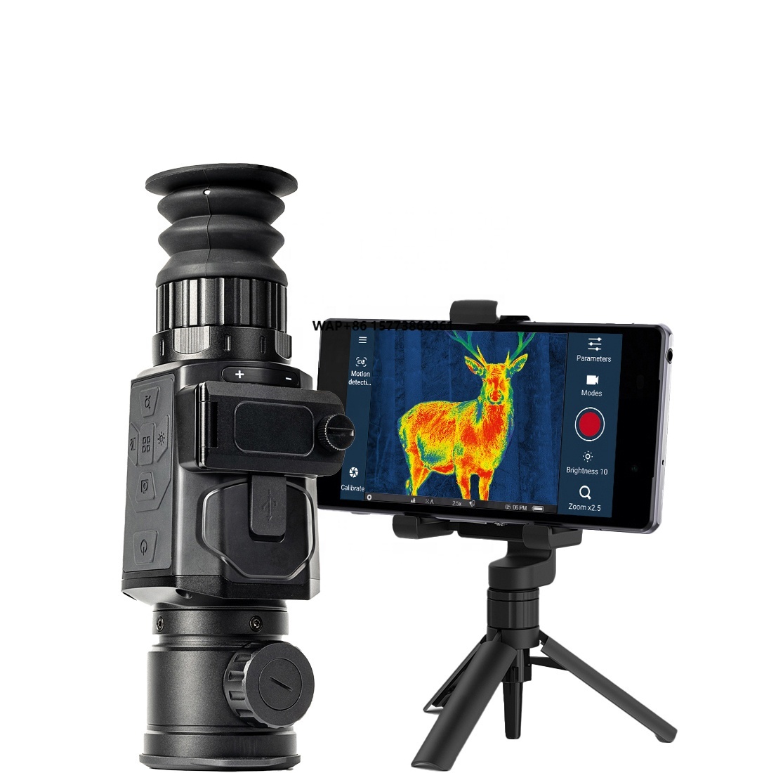 Thermal Scope Night Vision Monocular - กล้องส่องกลางคืนแบบมองเห็นในระยะไกลสำหรับการล่าสัตว์และกิจกรรมกลางแจ้ง กันน้ำ มองเห็นในที่มืดด้วยอินฟราเรด แบบตาเดียว ปรับแต่งได้ รองรับ