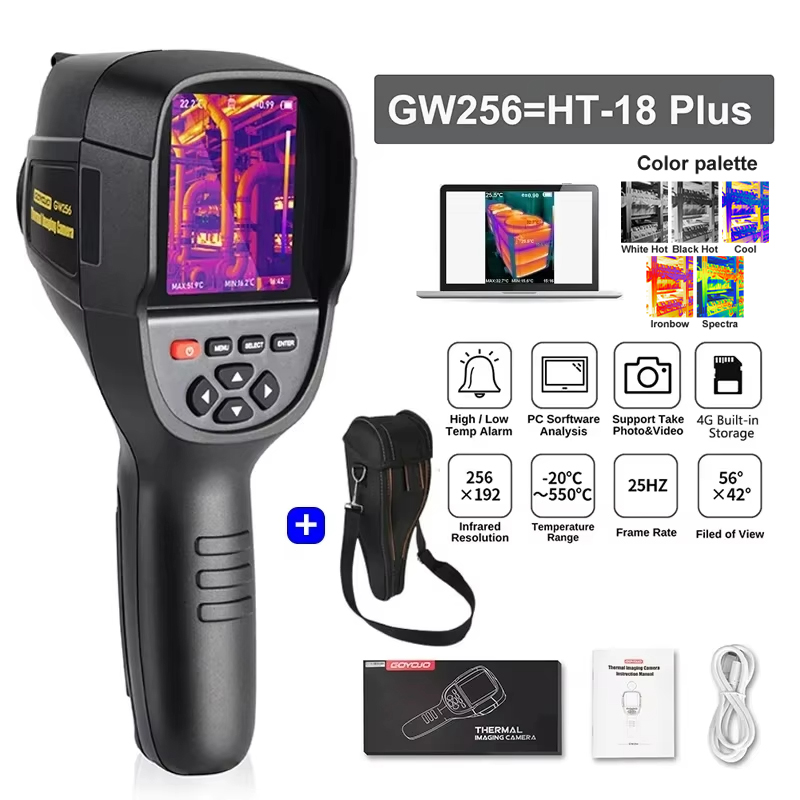 Nf 521 Thermal Imaging Camera - กล้องถ่ายภาพความร้อนใหม่สำหรับการรั่วไหลของท่อน้ำและ256ไฟฟ้า * 192เครื่องถ่ายภาพความร้อนอินฟราเรดแบบมือถือ