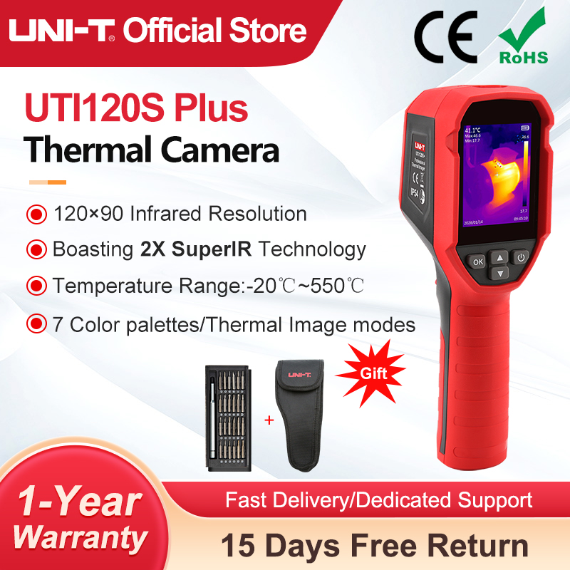 Nf 521 Thermal Imaging Camera - UNI-T กล้องถ่ายภาพความร้อน UTI120S+ กล้องถ่ายภาพความร้อน 120×90 พิกเซล