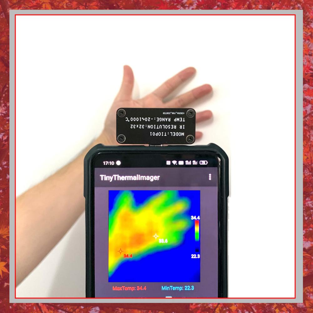 Tiop01 Thermal Camera - TIOP01 32x32 กล้องถ่ายภาพความร้อนการมองเห็นตอนกลางคืนกล้องถ่ายภาพอินฟราเรดการวัดอุณหภูมิสำหรับแอนดรอยด์ ไทป์ซีเครื่องมือซ่อมแซมวงจร