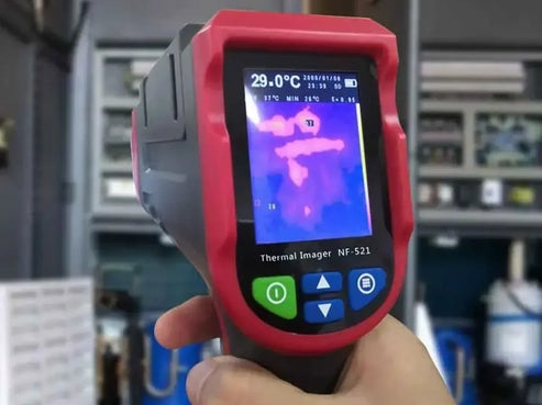 Nf 521 Thermal Imaging Camera - กล้องถ่ายภาพความร้อน NF-521, เครื่องถ่ายภาพอินฟราเรดแบบพกพาสำหรับตรวจจับการรั่วไหลและอุณหภูมิสูงเกินไป