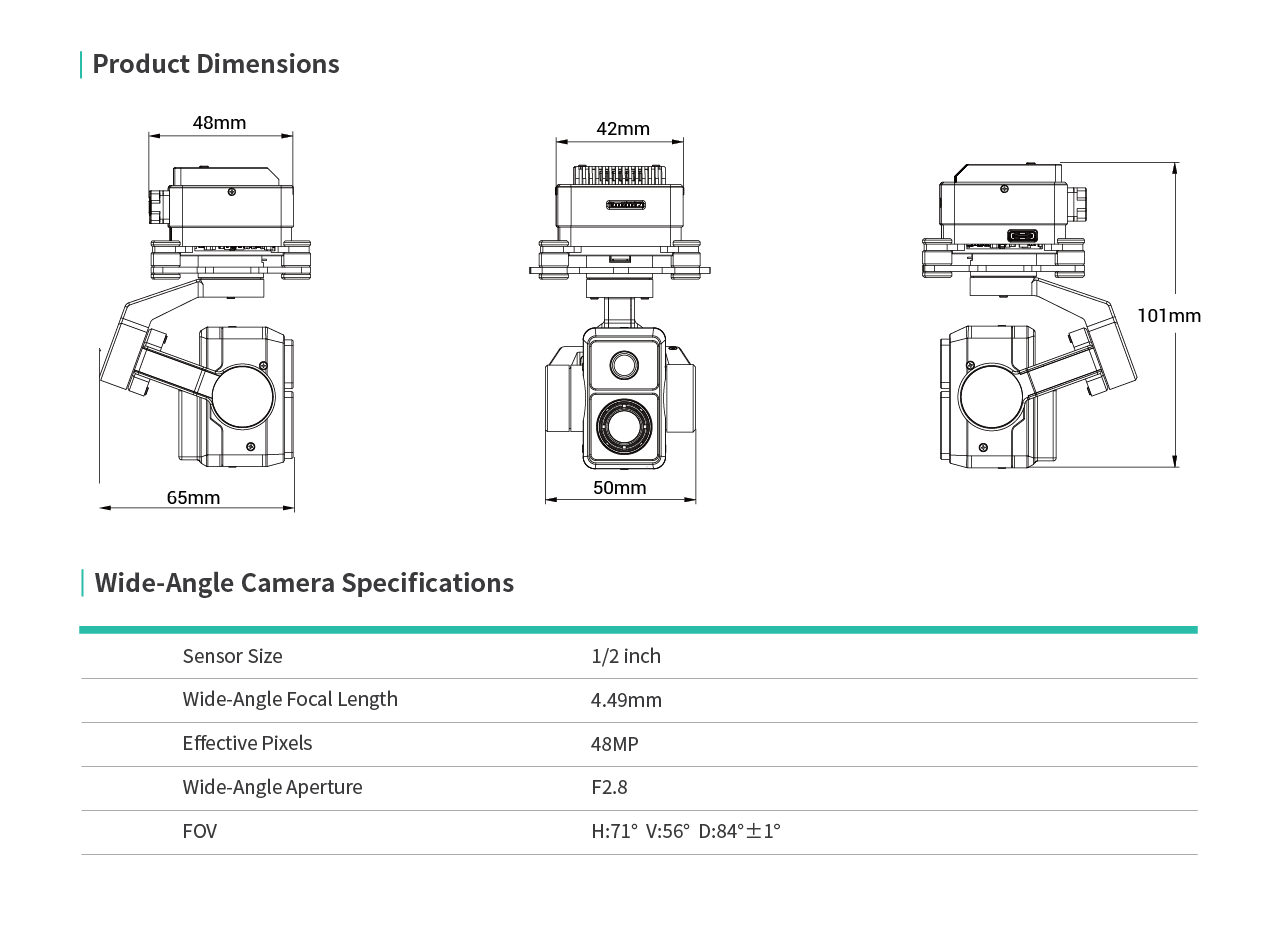 กล้องโดรน HEQUAV K8T-V3 แบบเซ็ - Thermal Imager Drone Gimbal บทวิจารณ์และราคา
