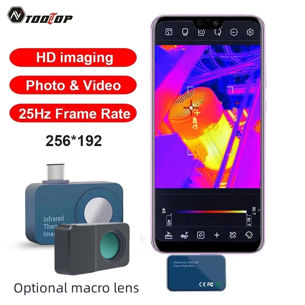 TOOLTOP T7 256*192 Android Typ - Infiray P2 Pro Macro Lens บทวิจารณ์และราคา