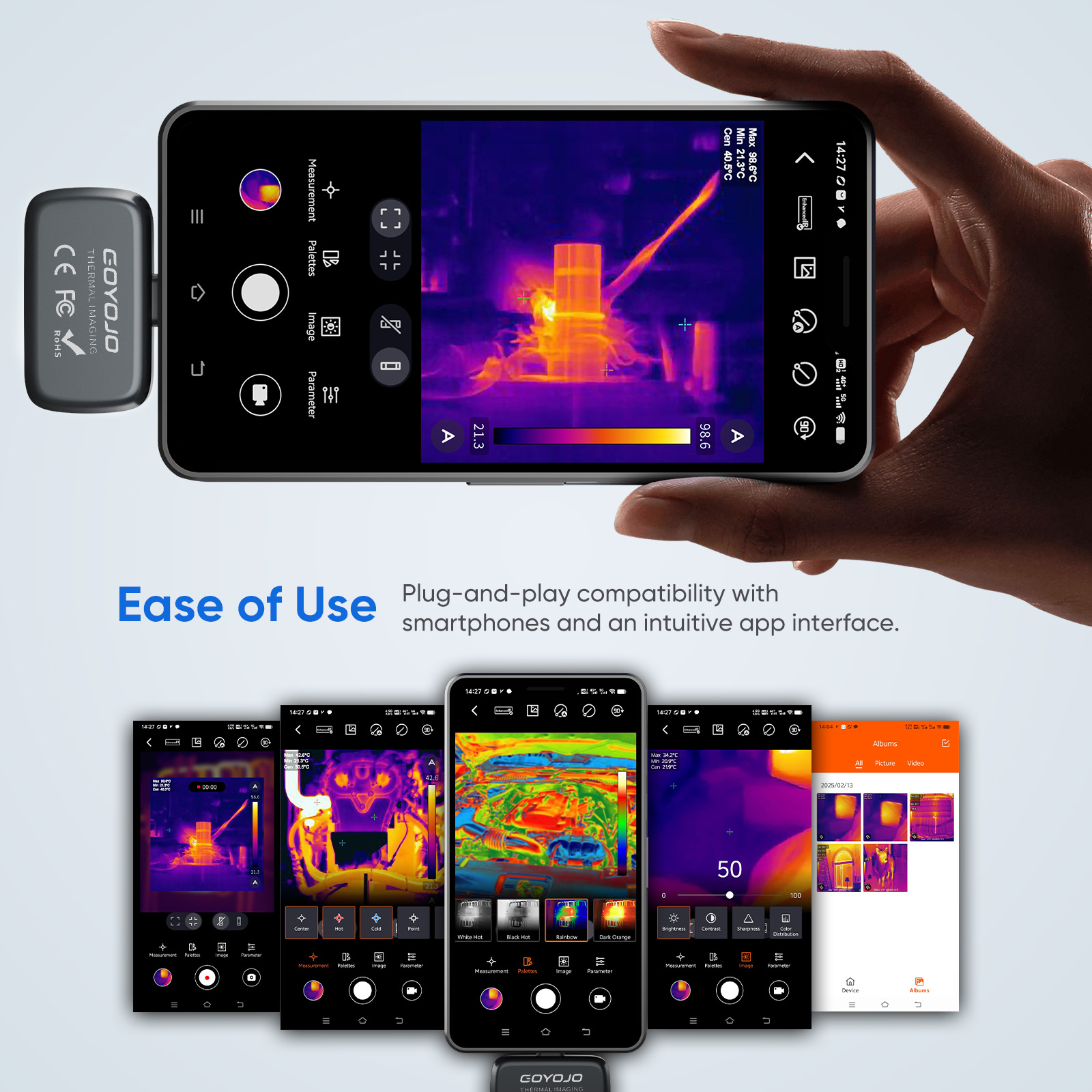 กล้องถ่ายภาพความร้อน GOYOJO สำ - Thermal Imaging Camera 256X192 บทวิจารณ์และราคา