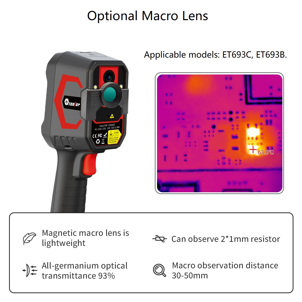 TOOLTOP ET693C 256*192 กล้องถ่ - Nf 521 Thermal Imaging Camera บทวิจารณ์และราคา
