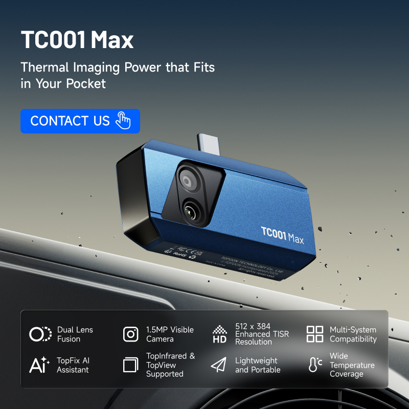 กล้องถ่ายภาพความร้อนอินฟราเรดแ - Topdon Tc001 Thermal Camera บทวิจารณ์และราคา