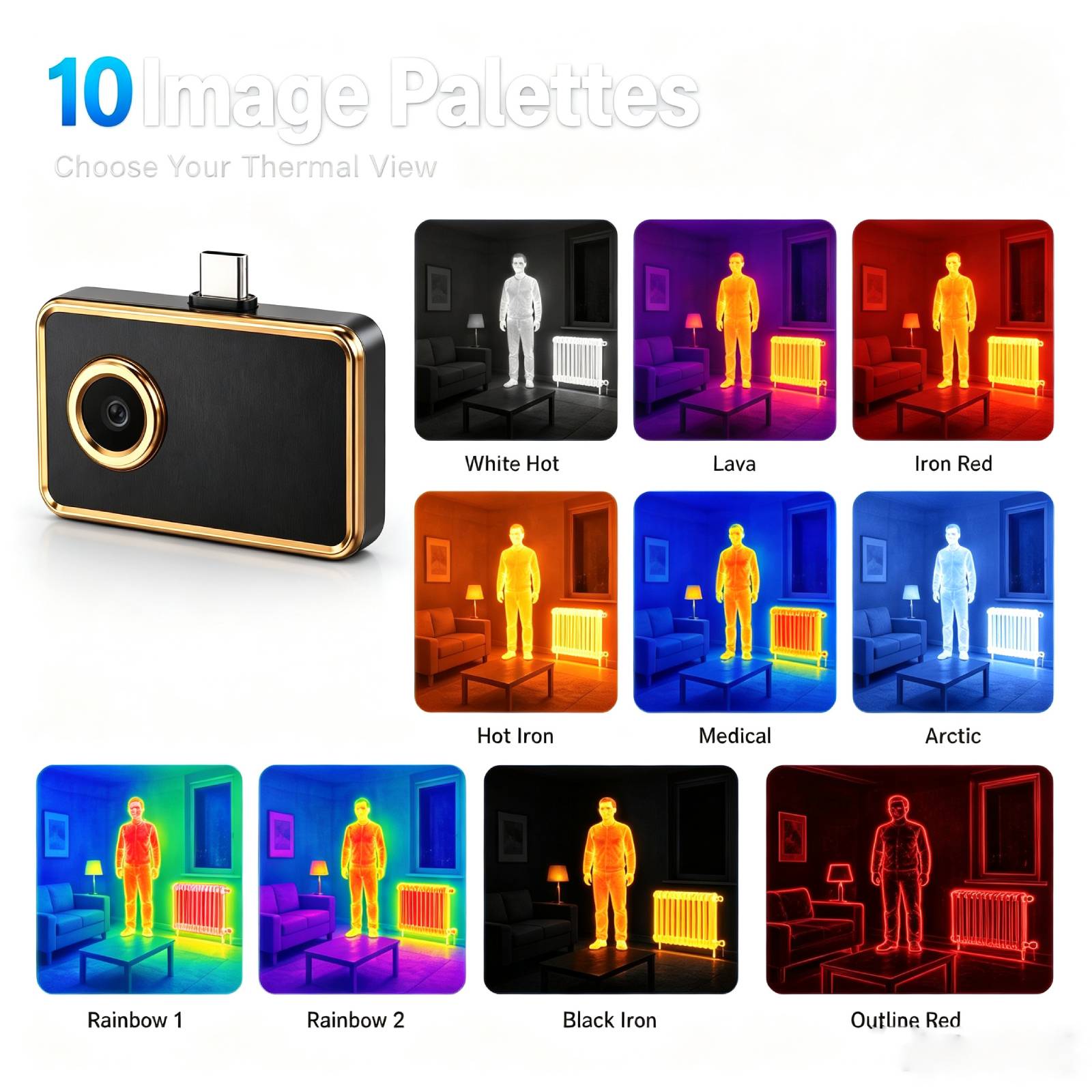 กล้องถ่ายภาพความร้อนความละเอีย - Thermal Imaging Camera 256X192 บทวิจารณ์และราคา