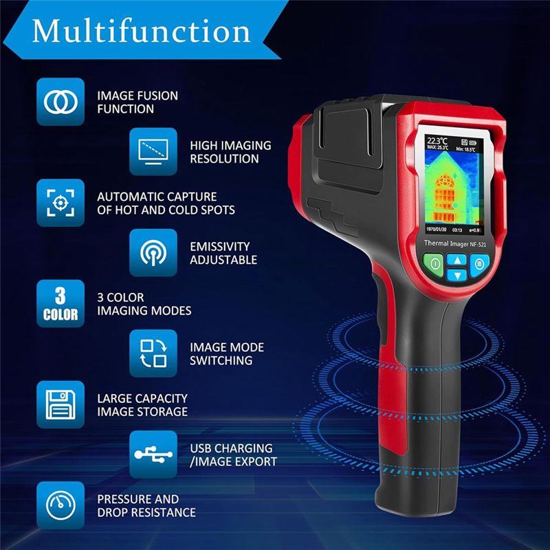 กล้องถ่ายภาพความร้อนแบบพกพา รุ - Nf 521 Thermal Imaging Camera บทวิจารณ์และราคา
