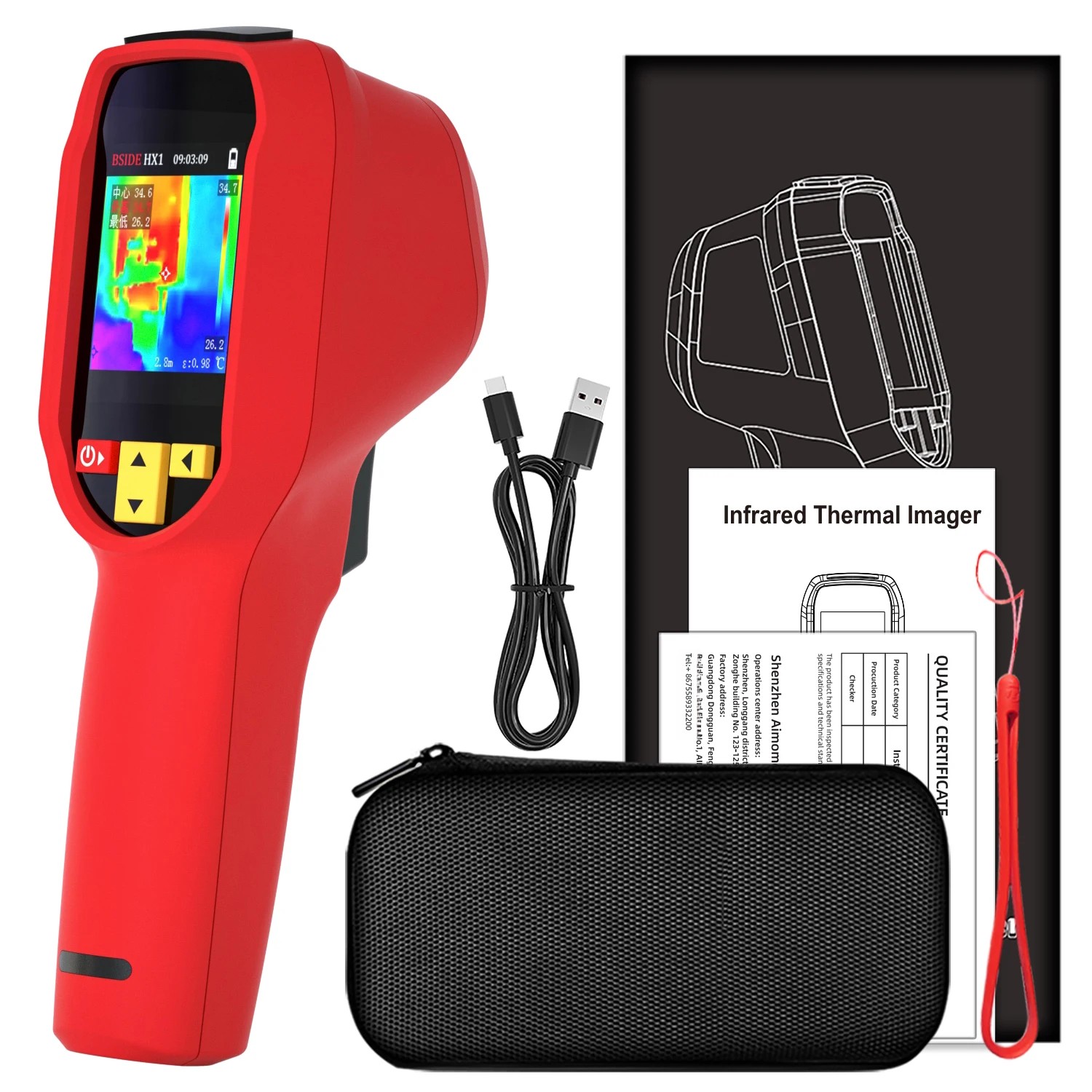 BSIDE HX1 240X240 เครื่องวัดอุ - Thermal Imager Pcb Repair บทวิจารณ์และราคา