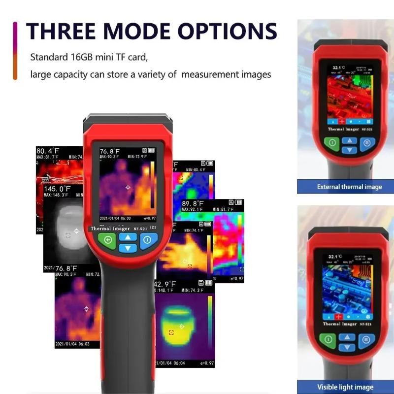 กล้องถ่ายภาพความร้อนแบบพกพา NO - Nf 521 Thermal Imaging Camera บทวิจารณ์และราคา