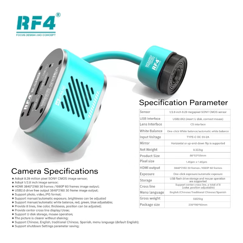 RF4 HD 4K Dual-Spectral กล้องค - Pcb Short Circuit Thermal Diagnostics บทวิจารณ์และราคา