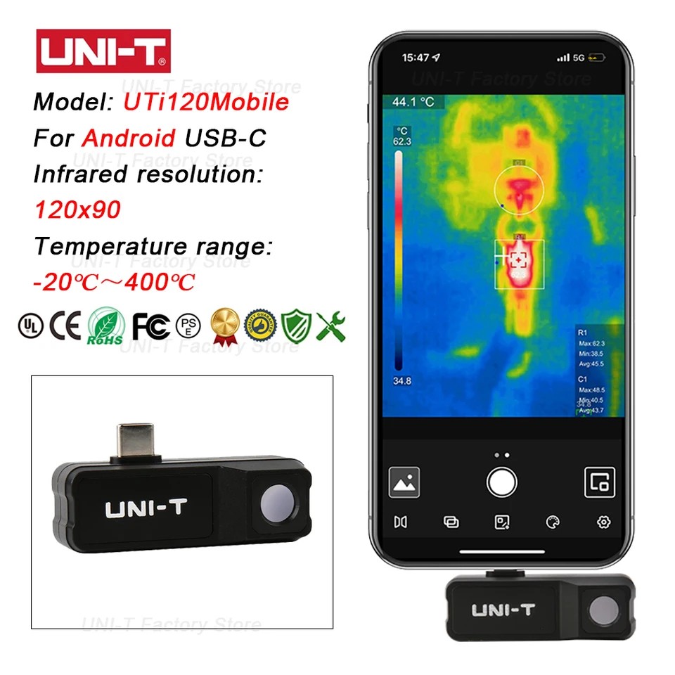 UNI-T กล้องถ่ายภาพความร้อนอินฟ - Thermal Imaging Camera 256X192 บทวิจารณ์และราคา