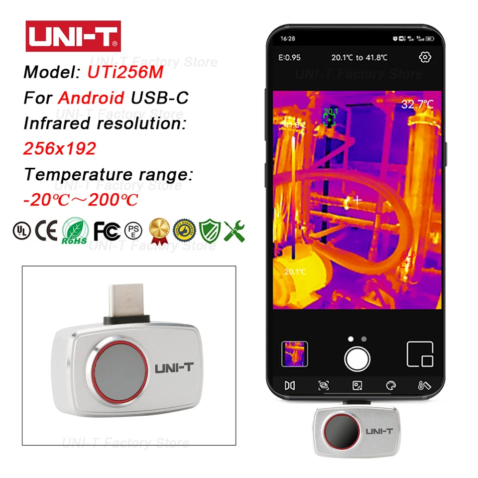 UNI-T กล้องถ่ายภาพความร้อนอินฟ - Thermal Imaging Camera 256X192 บทวิจารณ์และราคา