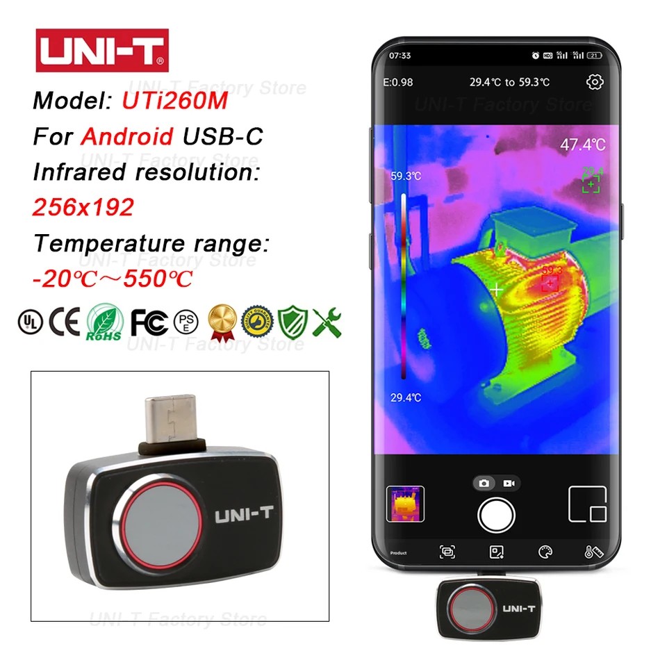 UNI-T กล้องถ่ายภาพความร้อนอินฟ - Thermal Imaging Camera 256X192 บทวิจารณ์และราคา